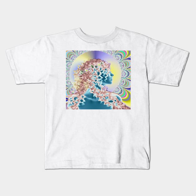 Psychedelic new romantic Kids T-Shirt by icarusismartdesigns